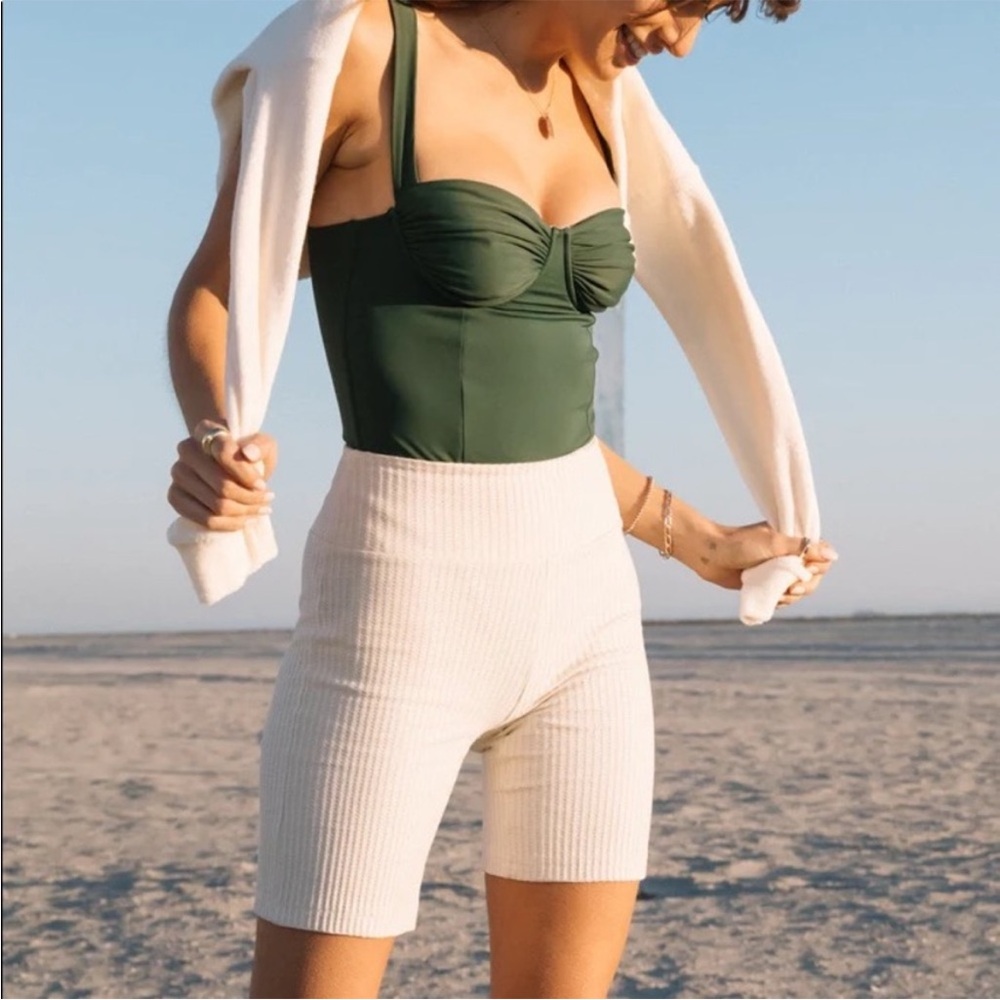 Zulu & Zephyr bike shorts ribbed cream